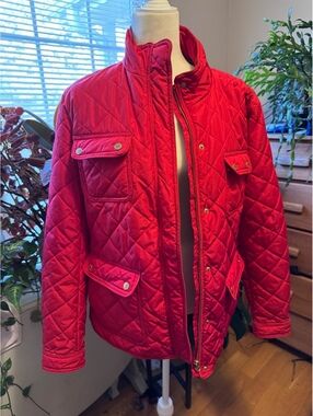 Crown & ivy quilted lined jacket